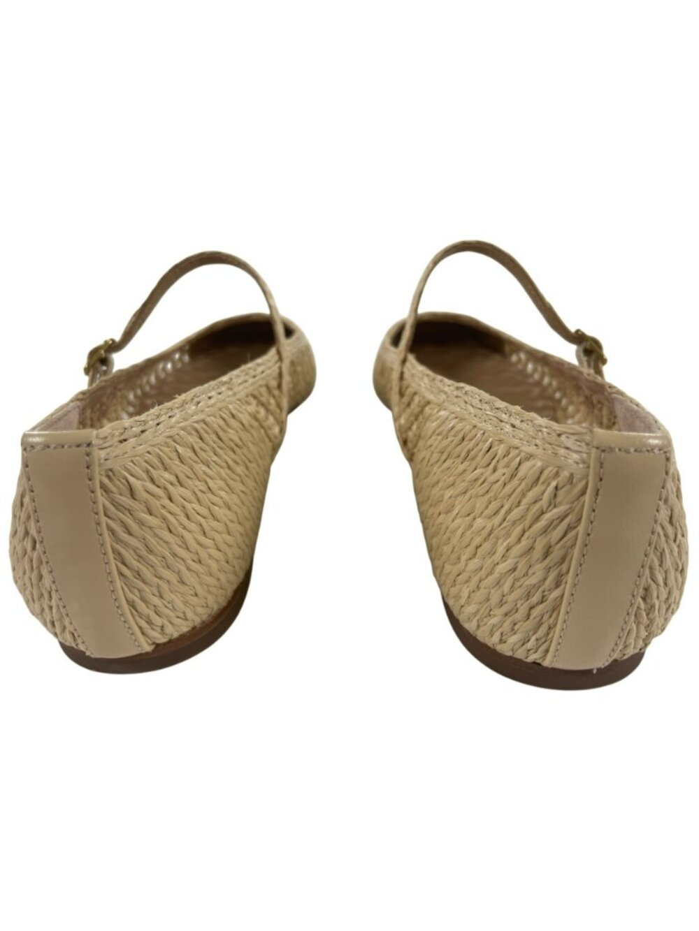 Veronica Beard Ellie Raffia Natural Beige Cute Flats Women's Size 7 MSRP$395 NEW - Picture 5 of 12